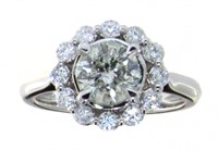 14kt Gold 1.86 ct Round Brilliant Diamond Ring