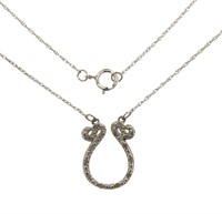 Brilliant Diamond Horseshoe Necklace