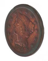 1849 Braided Hair Liberty Copper Large Cent