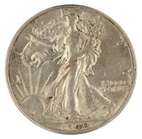 1940 BU Walking Liberty Silver Half Dollar