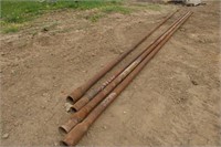 (4) Well Drilling Pipes, Approx 3-1/2" x 31Ft