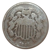 1864 Copper Two Cent Piece *Civil War