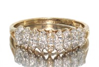 10kt Gold Diamond Evening Ring