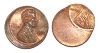 Broad Struck ERROR Lincoln Copper Cent