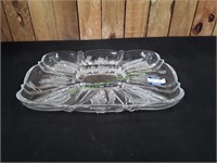 Glass Sectional Serving Tray