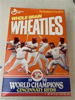 Unopened Wheaties Box 1990 Reds Champ