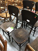 Pair of antique solid wood chairs