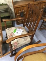 upholstered rocking chair with arms