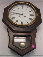 Antique Seth Thomas German Regulator Clock w Key