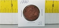 1850 Usa Large Cent