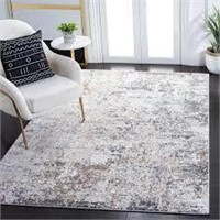 8'x10' Arusha Abstract Ivory/gray Area Rug