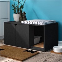 Blk Grinnell Litter Box Enclosure