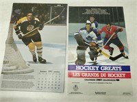 hockey greats 1987 calendar