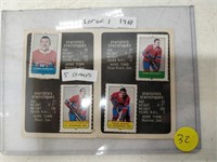 lot of Montreal canadian mini card