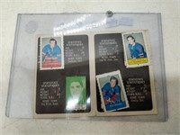 lot of new york rangers stamps 1969