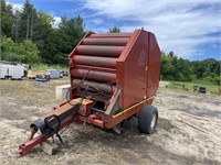 OMC 596 roll bale--Round Baler