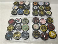 36 collector, local company and team pucks