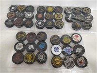 44 collector local company and team pucks