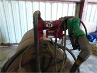 RED FUEL TANK 100 GALLON ON CART