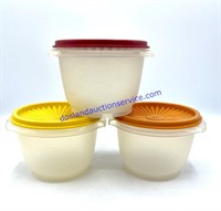 Lot of (3) Vintage Tupperware Containers