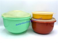 Lot of (3) Vintage Tupperware Containers