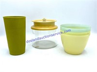 Vintage Tupperware Canister, Bowls & Cup