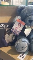 7 Elvis Teddy bears & 4 Elvis books
