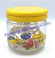 Vintage Glass Jar & Lid (4”)