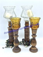 Lot of (4) Candle Stands