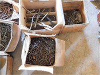 SEVERAL BOXES ASSORTED NAILS APPROX 200 LBS