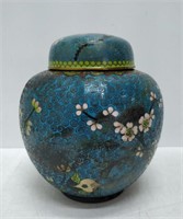 very old cloisonne ginger pot