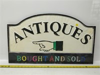 metal antique sign