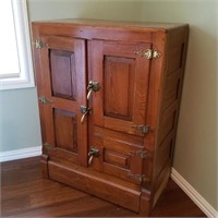 Antique Oak Icebox