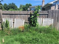 4 Garden Lattace Pieces