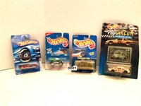 4 HOT WHEELS - IN PACKAGES