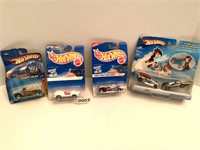 4 HOT WHEELS - IN PACKAGES