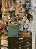 Parts Bin and Misc. Shop on Peg Board