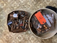 Bucket and Box of Copper Fittings