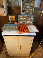 Metal Cabinet, Parts Bins
