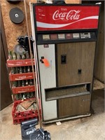 Coke Machine, Coke Crates & Bottles- see desc.