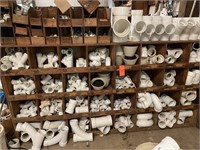 PVC Fittings, Shelf & Contents on this lot