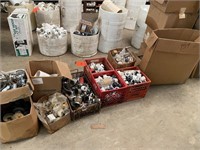 Crates & Boxes of PVC Fittings, Sink Frames,