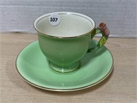 Green Royal Winton Teacup & Saucer