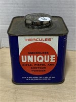 Hercules Unique Gun Powder Tin