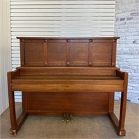 Antique Willis & Co. Limited Tiger Oak Piano