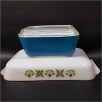 Refrigerator Bowl W/Lid Pyrex & Fireking