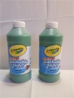 Crayola washable paint 16 oz green (2)