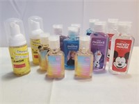 Assortment of hand Sanitizers