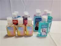 12 miscellaneous personal hand Sanitizers