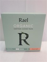 Rael Organic Cotton Cover Pads overnight 10 ct